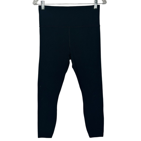 Athleta Black Laser Cut Cropped Leggings - Picture 1 of 12